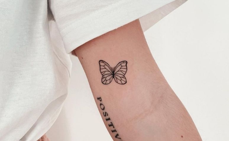 32 melhor ideia de Tatuagem de borboleta colorida