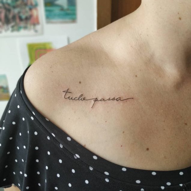 Tatuagem tudo passa: 80 ideias para usar como inspiração