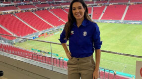 Renata Silveira é a primeira mulher a narrar jogos da Copa do Mundo na TV aberta