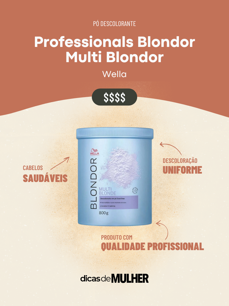 pó descolorante professionals blondor multi blondor wella