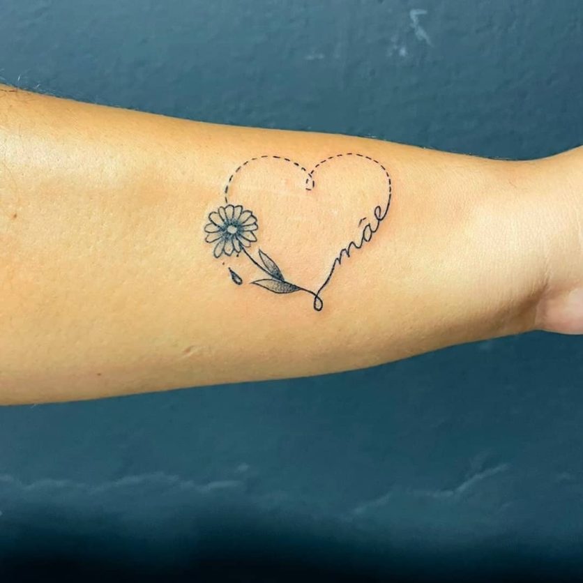 tatuagem em homenagem a mãe pequena