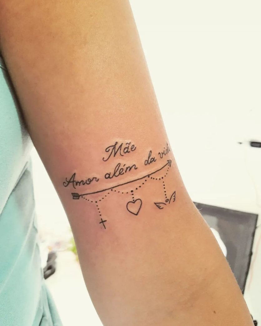 tatuagem homenagem à mãe falecida