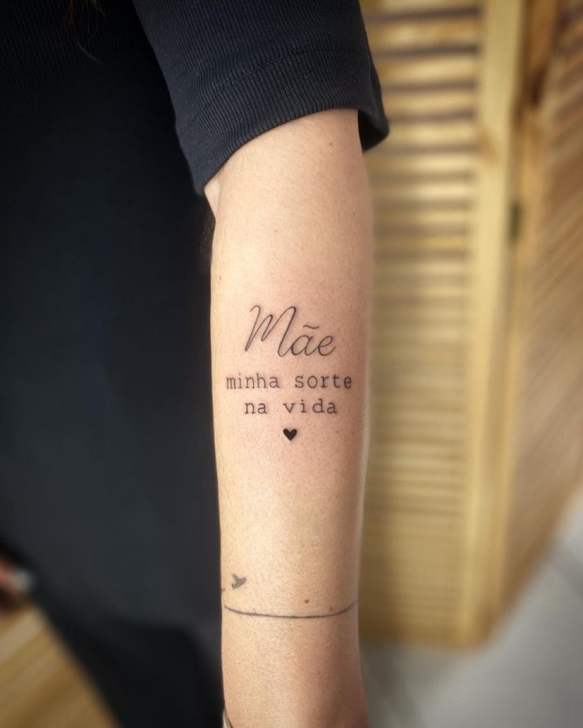 tatuagem homenagem à mãe falecida