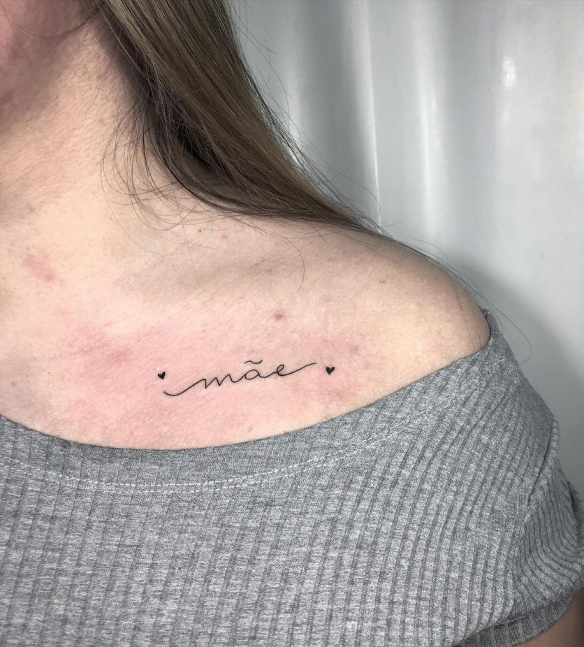 tatuagem em homenagem a mãe pequena