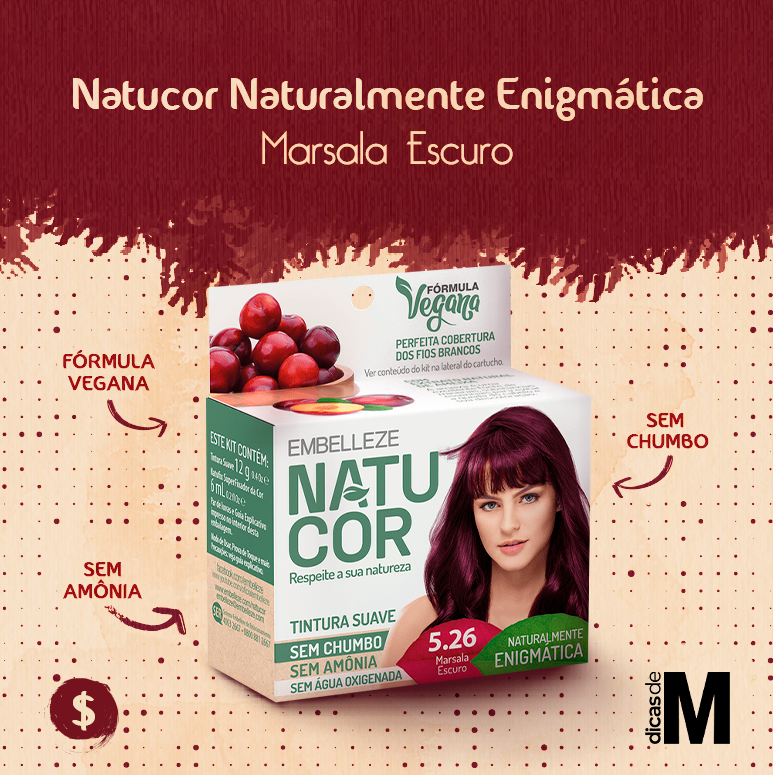 natucor naturalmente enigmática marsala escuro