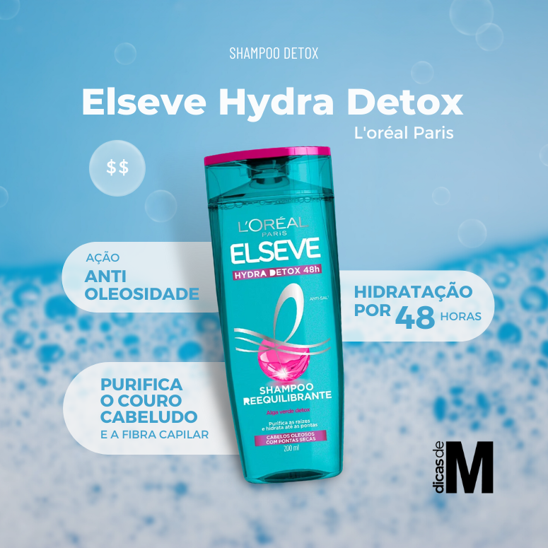 shampoo elseve hydra detox l'oréal paris