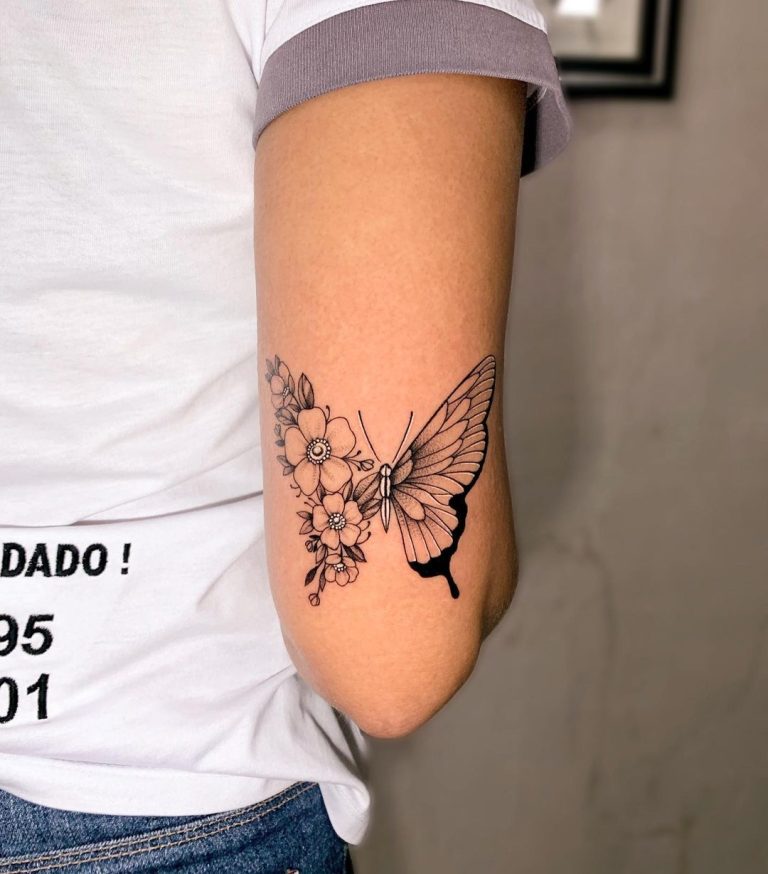 Tatuagem de borboleta no braço: significado e 35 fotos incríveis