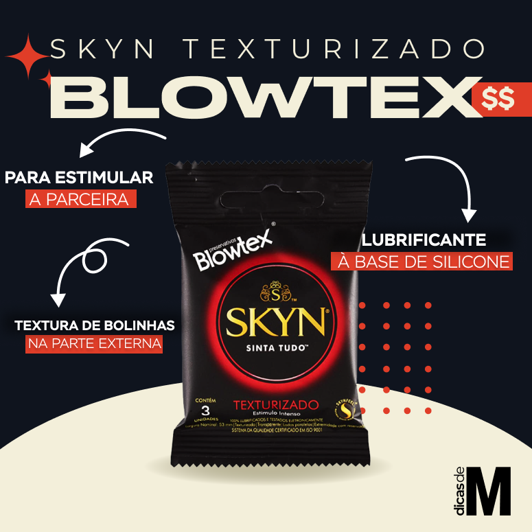 camisinha skyn texturizado blowtex