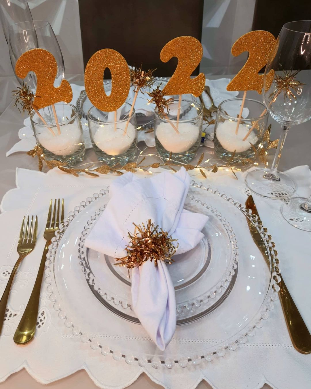decoração de Ano Novo com eva