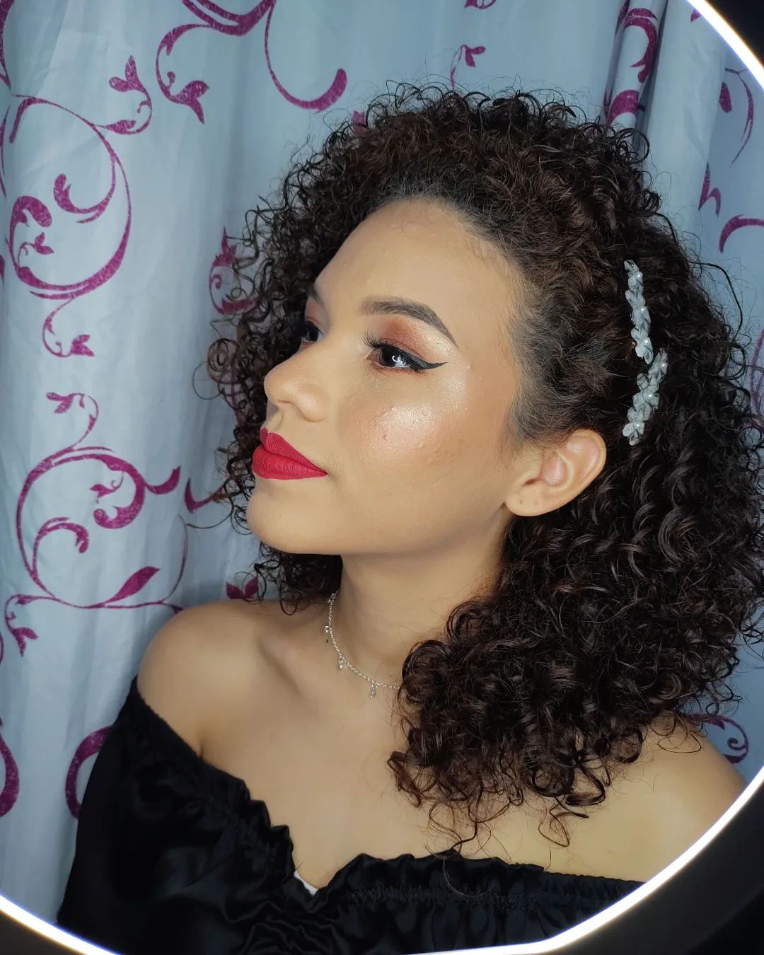 40 Lindos Penteados Para Cabelos Cacheados Para Casamento