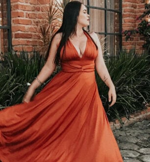 Vestido terracota para madrinha: 30 modelos para transmitir elegância