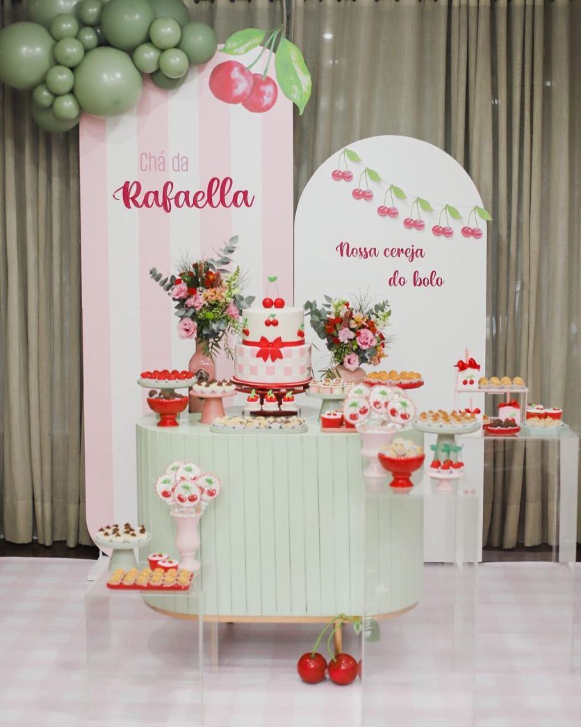 decoração de chá de bebê