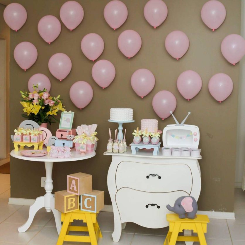 decoração de chá de bebê