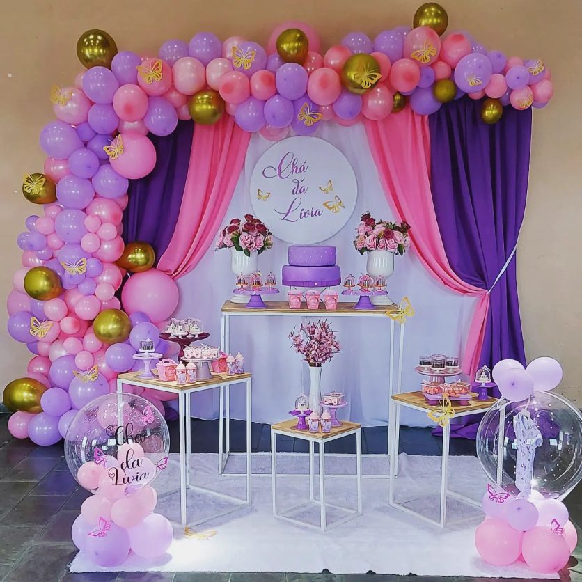decoração de chá de bebê