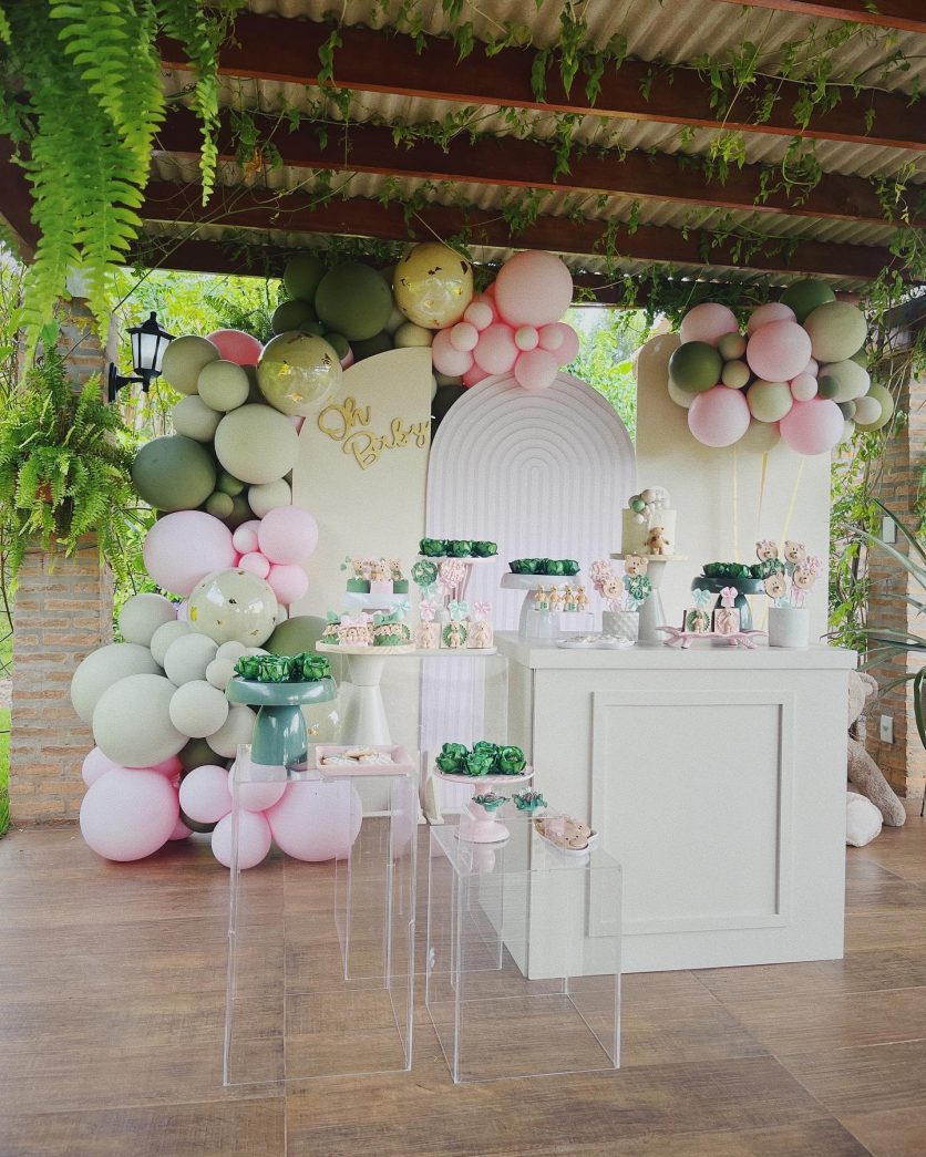 decoração de chá de bebê