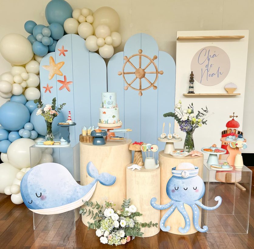 decoração de chá de bebê