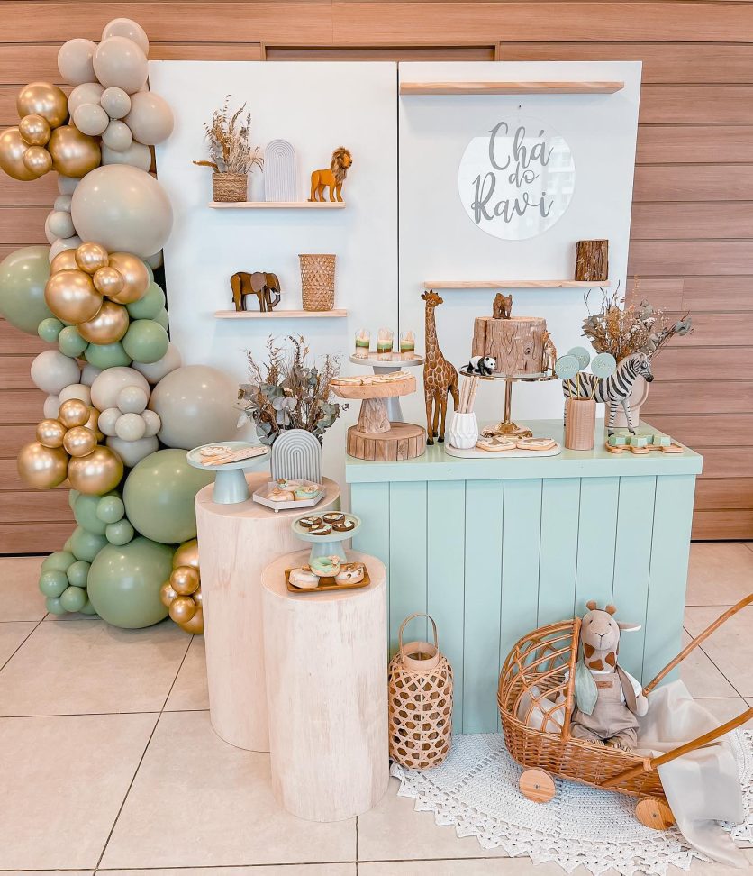decoração de chá de bebê