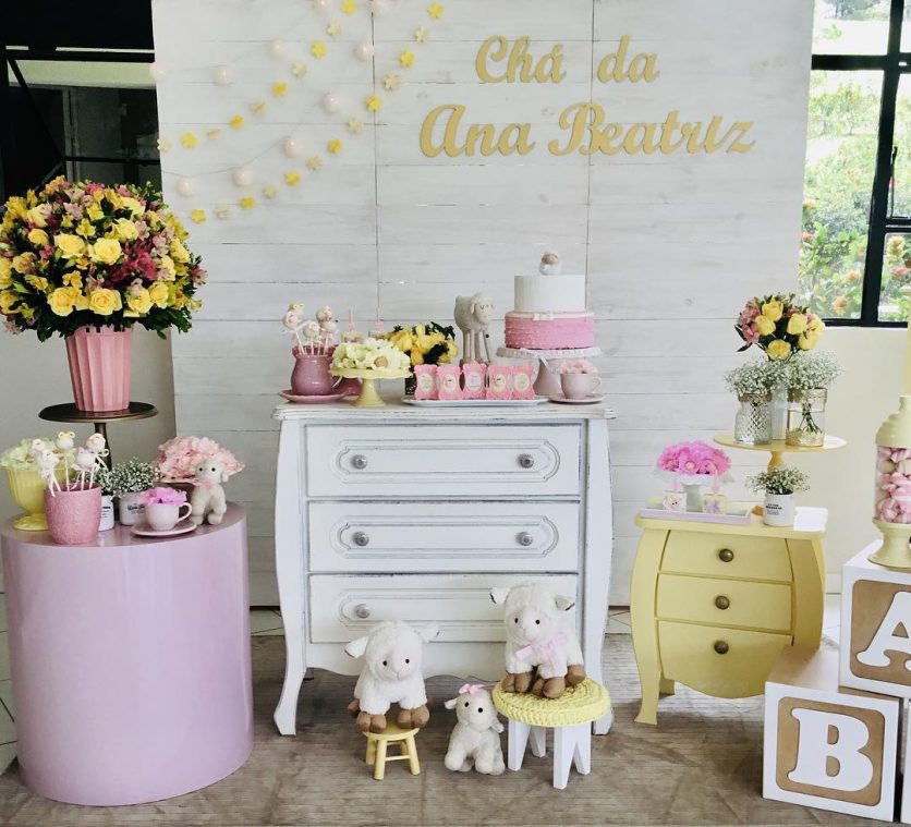 decoração de chá de bebê