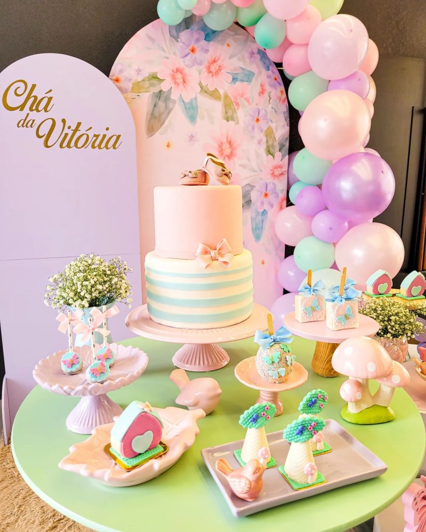 decoração de chá de bebê