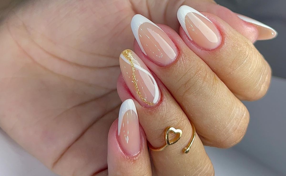 Unhas amendoadas com francesinha: um clássico que nunca sai de moda