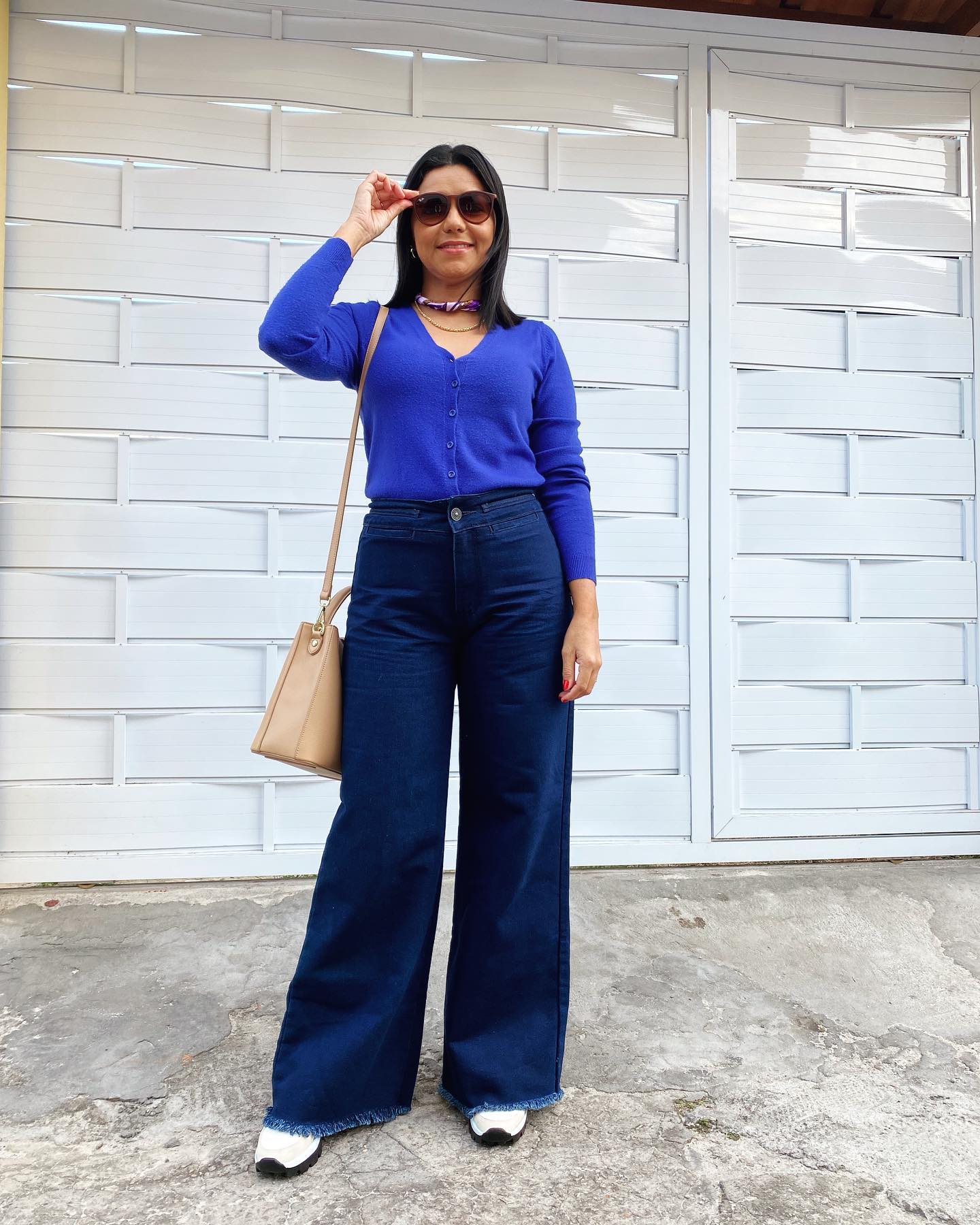 calça pantalona jeans