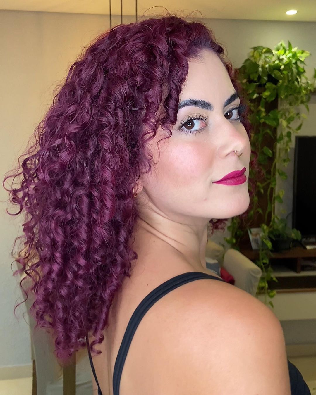 cabelo marsala