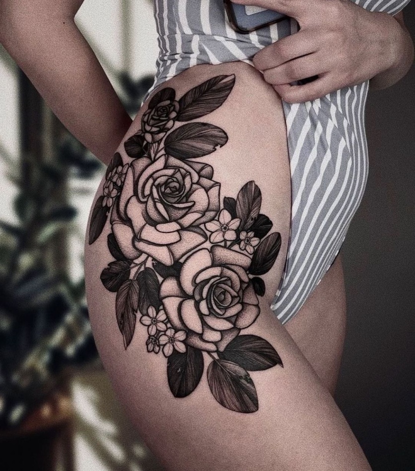 tatuagem de flor