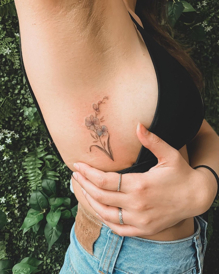 tatuagem de flor